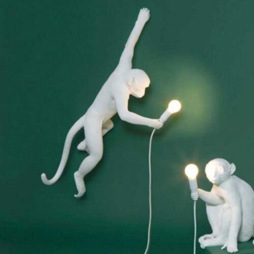 Monkey lamp Sitting