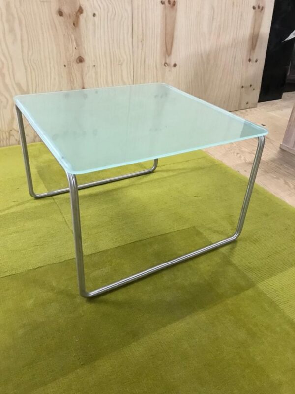 Salontafel melk glas