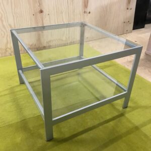 Salontafel Alu 2 schappen - Afbeelding 1