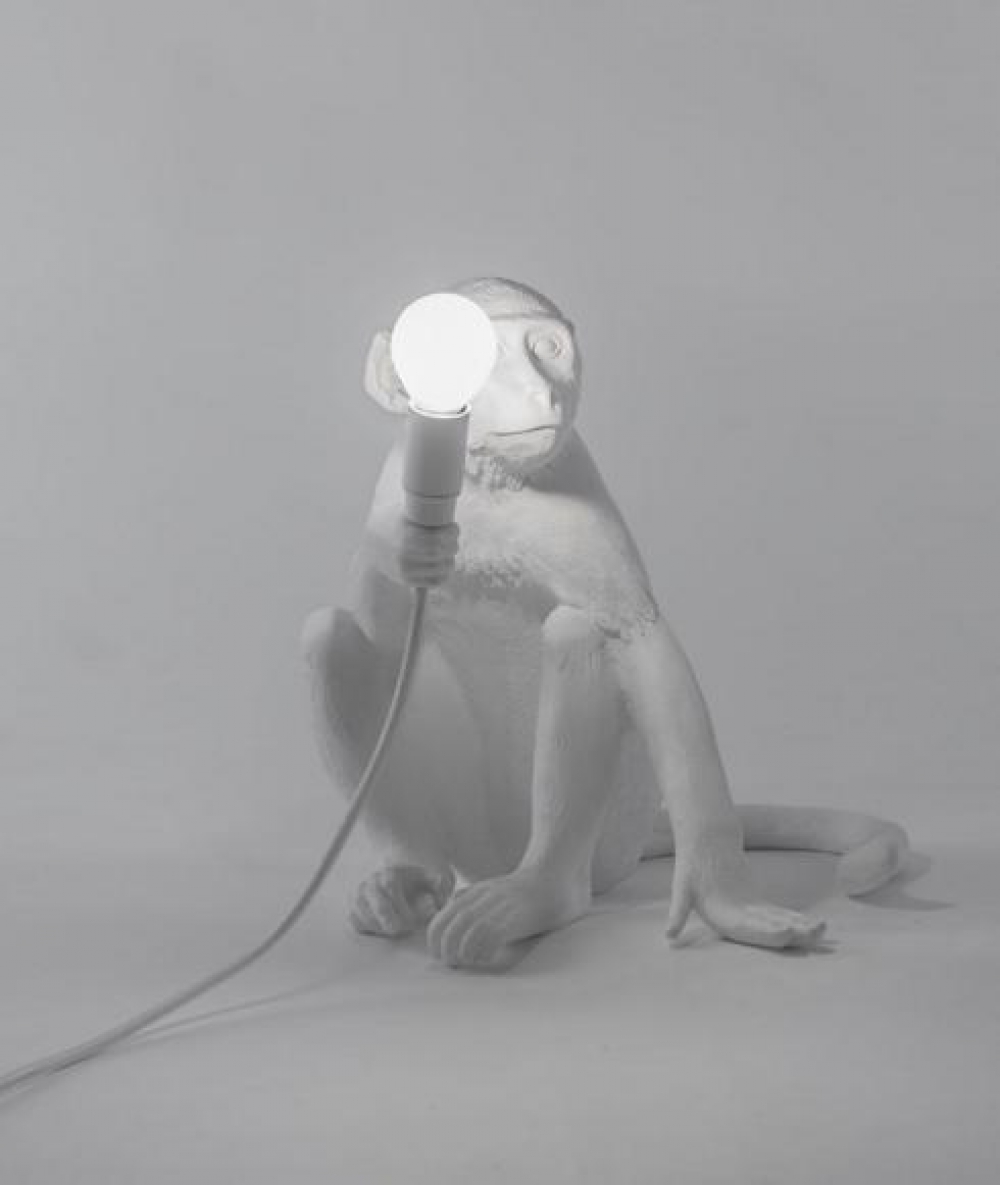 Monkey lamp Sitting