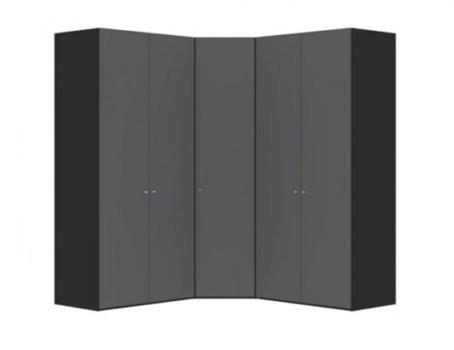 Jutzler Topline Hoekkast met antraciet glas