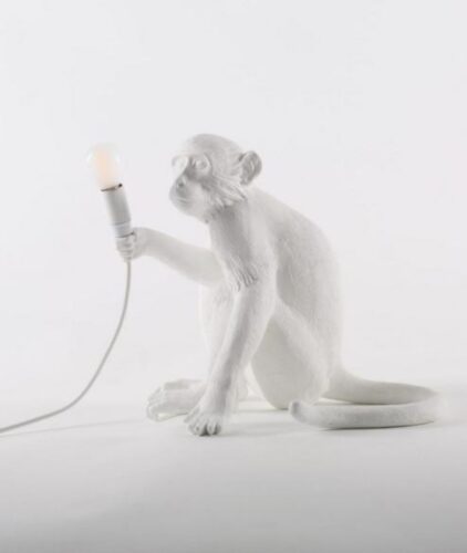 Monkey lamp Sitting