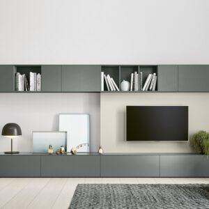 Novamobili Wandpaneel Dressoir met bovenkasten - Afbeelding 1