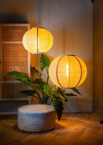 Fabric hanglamp